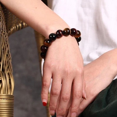 Pulsera de Ojo de Tigre con Cuentas Buda - Cristal Natural - Image 6