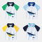 Camiseta Infantil Casual Cuello Solapa Manga Corta Slim