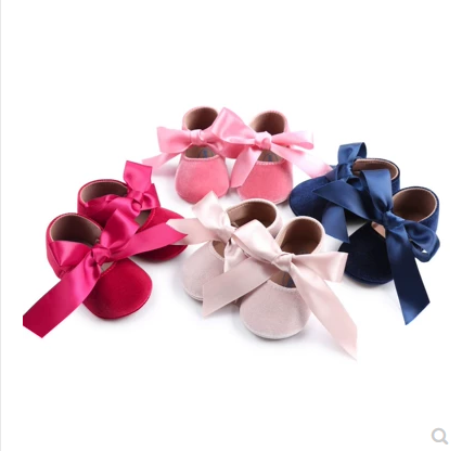 Zapatos Princesa para Bebé - Calzado Suave con Moño para Primavera y Otoño