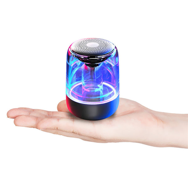 Parlante Bluetooth Portátil con Bajos Potentes y Luces LED Multicolor