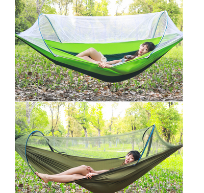 Hamaca Portátil Doble con Mosquitero para Camping y Aventuras - Image 6