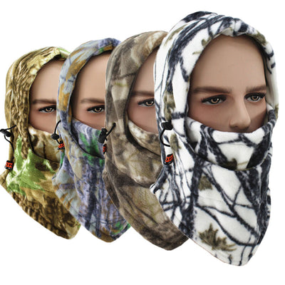 Capucha Táctica Multifuncional de Forro Polar Camuflado