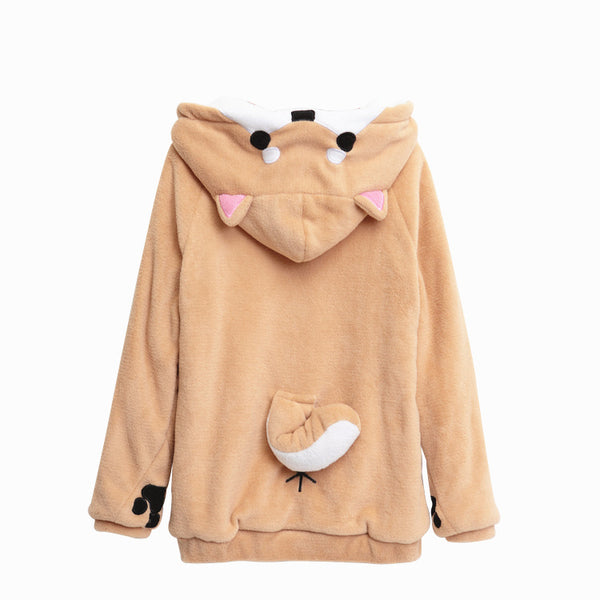 Sudadera con Capucha Estampado Perrito para Mujer