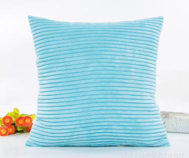 Juego de Funda de Almohada y Cojín de Pana Acanalada Suave con Patrón de 2.5 Rayas - Image 13