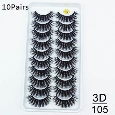 Set de 10 Pares de Pestañas Postizas Premium - Image 10