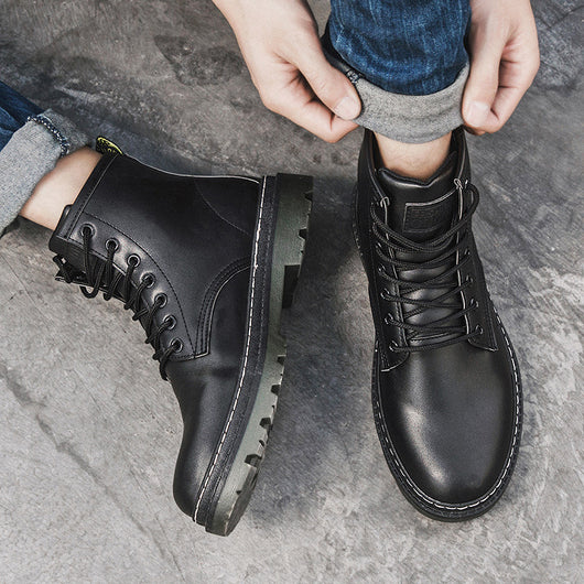 Botas Martin de Plataforma para Hombre - Estilo Motociclista
