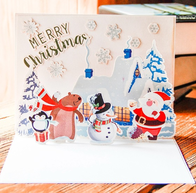 Tarjetas Navideñas 3D Estéreo Mayoreo - Saludos Creativos Hechos a Mano - Image 3