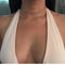 Collar Corto Choker de Cristal Dorado y Plateado para Mujer