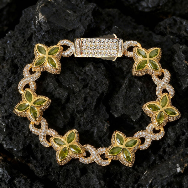 Pulsera de Circonita Multicolor con Cierre de Resorte