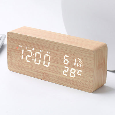 Reloj Digital LED con Control Remoto, Temperatura y Humedad - Image 6