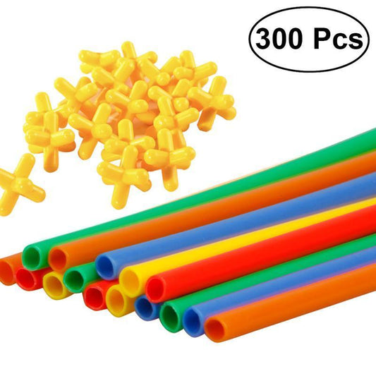 Juego de Construcción con Conectores de Pajilla - Image 2