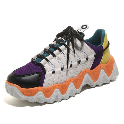 Zapatillas Deportivas Casuales con Suela Elevada Ondulada - Image 4