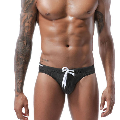 Shorts de Baño para Hombre con Estampado y Cordón Ajustable
