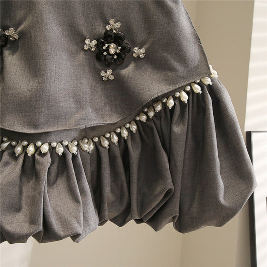 Falda de Ingeniería con Diamantes Engarzados para Mujer - Image 3