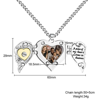 Collar con Alas y Foto Personalizable en Color - Image 10