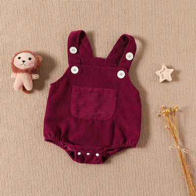Enterizo Sling para Bebé Niña Color Liso sin Mangas - Image 2