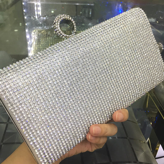 Bolso de Mano Dama Spot Incrustado en Diamantes - Image 13