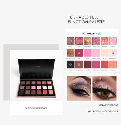 Paleta de 18 Sombras Eyeshadow Tonos Tierra y Atardecer - Image 4