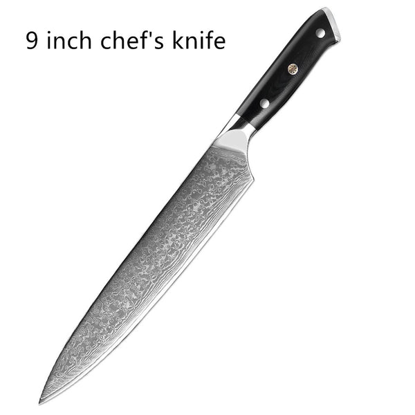 Cuchillo Chef Damasco Acero Inoxidable Estilo Occidental