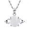 Heart-shaped zircon pendant necklace Picture color