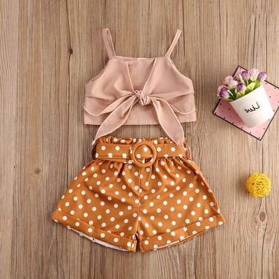 Conjunto Crop Top y Shorts con Lunares - Image 4