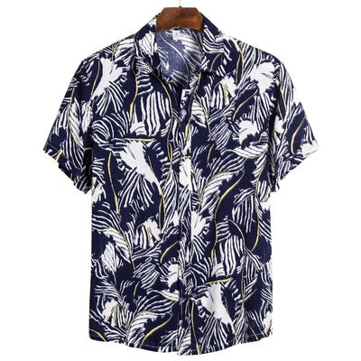 Camisa Casual Hombre a Rayas Manga Corta - Image 6