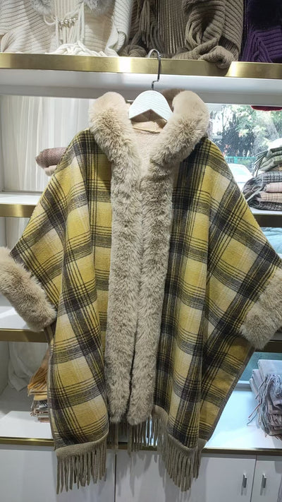 Capa Otoñal con Diseño Tartán Maillard y Forro Polar Cálido - Image 8