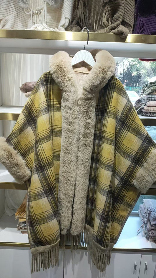 Capa Otoñal con Diseño Tartán Maillard y Forro Polar Cálido - Image 8