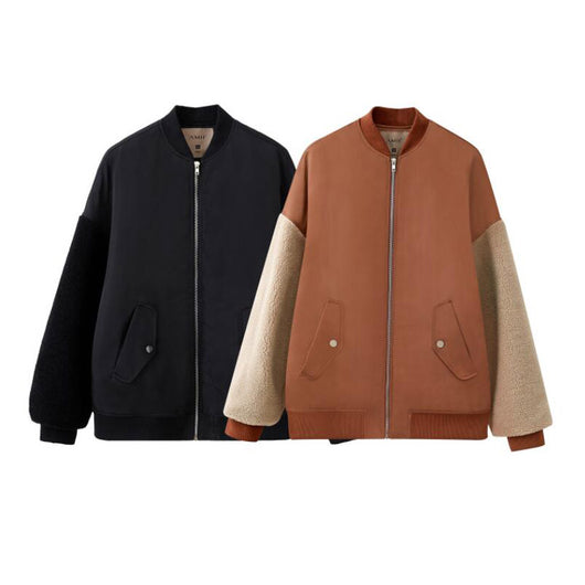Chaqueta Acolchada Suelta Estilo Béisbol para Invierno - Image 4
