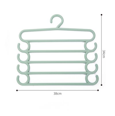Perchero Organizador Multicapas de Acero Inoxidable para Pantalones y Ropa - Image 10
