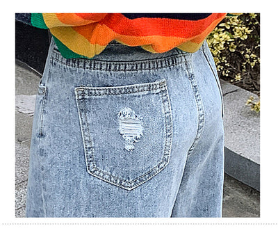 Jeans Rotos Sueltos de Moda - Image 5