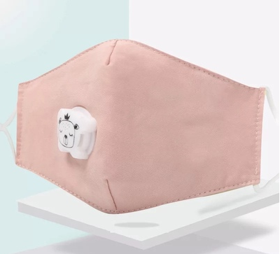 Mascarilla Infantil de Algodón con Válvula PM2.5 para Primavera y Otoño - Image 9