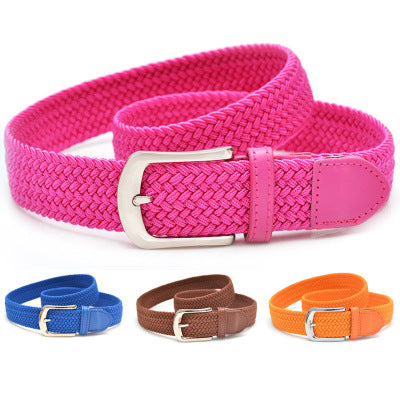 Cinturón Elástico Trenzado Unisex - Correa Extensible de Lona