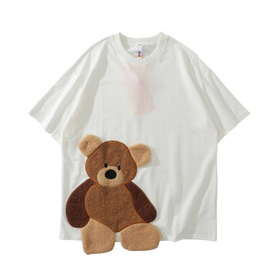 Camiseta Estampado Oso Unisex Manga Corta Casual - Image 13