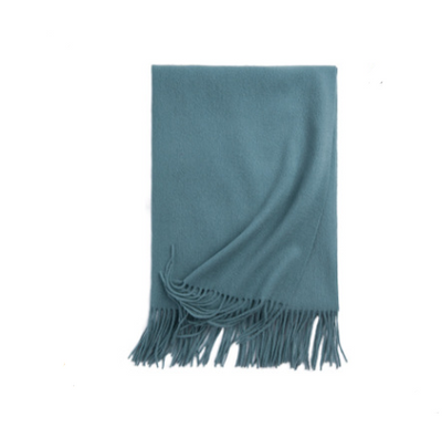 Bufanda Gruesa Unisex de Color Sólido - Chal Versátil para Otoño e Invierno - Image 22