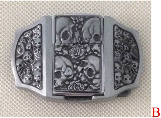 Hebilla de Cinturón Calavera 3D - Estilo Europeo y Americano