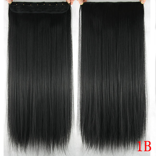 Peluca de un clip con cinco extensiones de cabello sintético - Image 4