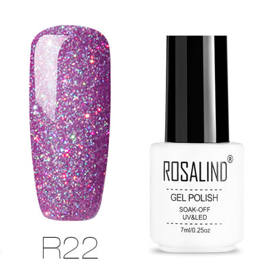 Uñas de Terapia Lumínica Arcoíris con Diseño de Estrellas - 29 Colores - Image 42