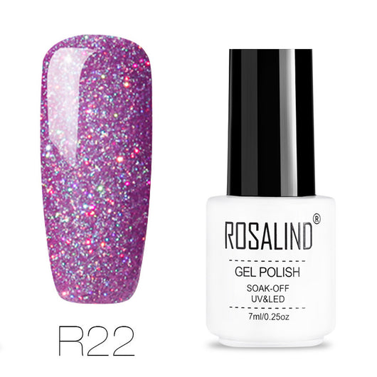 Uñas de Terapia Lumínica Arcoíris con Diseño de Estrellas - 29 Colores - Image 42