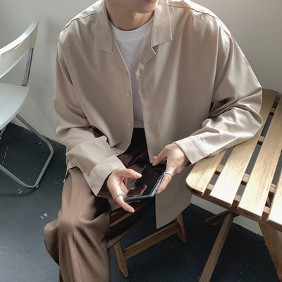 Camisa Manga Larga Hombre Estilo Japonés Trendy - Image 10