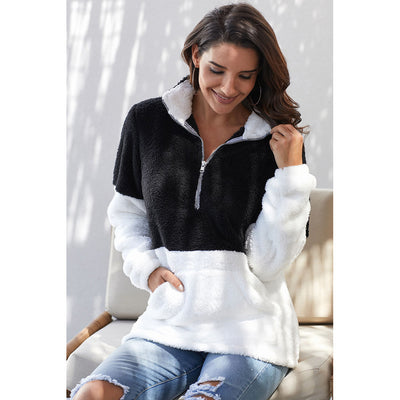 Suéter Pullover de Lana Gruesa con Contraste de Colores - Image 16