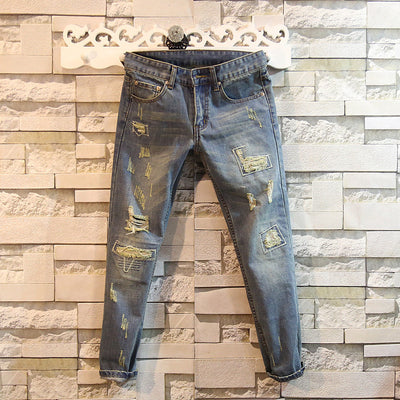 Pantalones Vaqueros Cropped Rotos