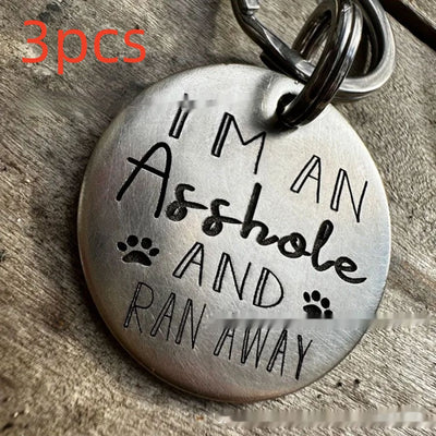 Placa de Identificación para Perro en Acero Inoxidable con Diseño Divertido - Image 18