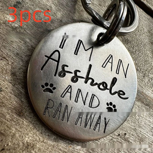 Placa de Identificación para Perro en Acero Inoxidable con Diseño Divertido - Image 18
