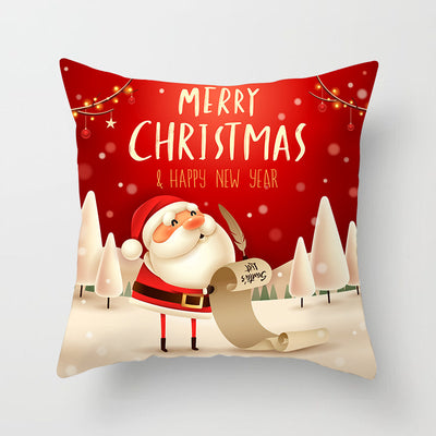 Funda de Almohada Navideña con Diseño de Muñeco de Nieve - Image 45