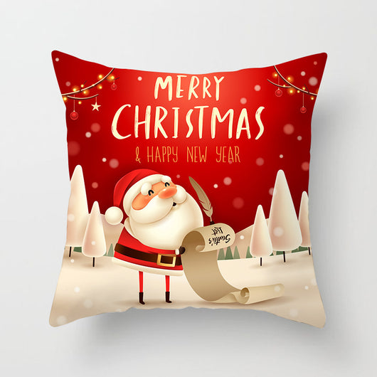 Funda de Almohada Navideña con Diseño de Muñeco de Nieve - Image 45
