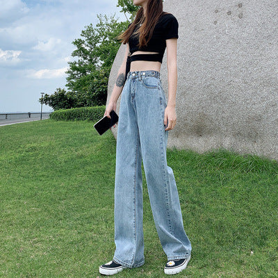 Pantalones Rectos Hole Hyuna - Pierna Ancha y Moderna
