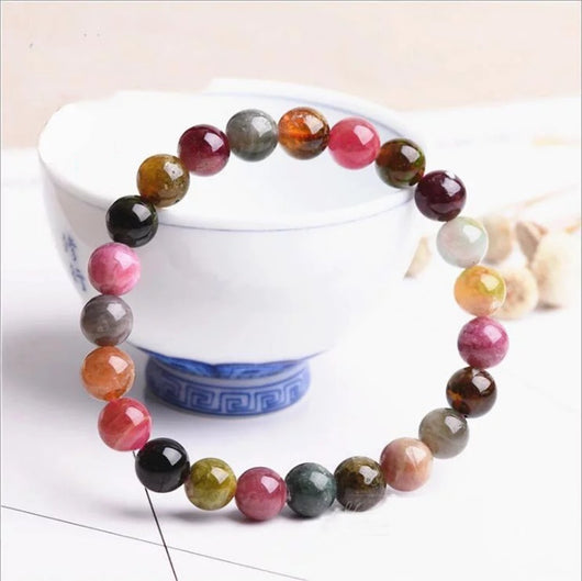 Pulsera de Turmalina Natural Multicolor - Image 3