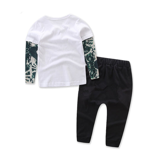 Traje de Malla Tatuaje Manga Larga para Niños - Image 5