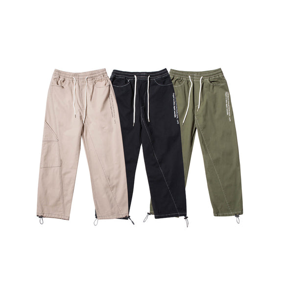 Pantalones Overol Ancho de Pierna Casual para Hombre